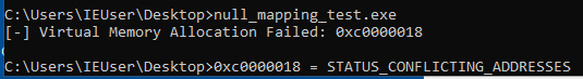 null mapping failed